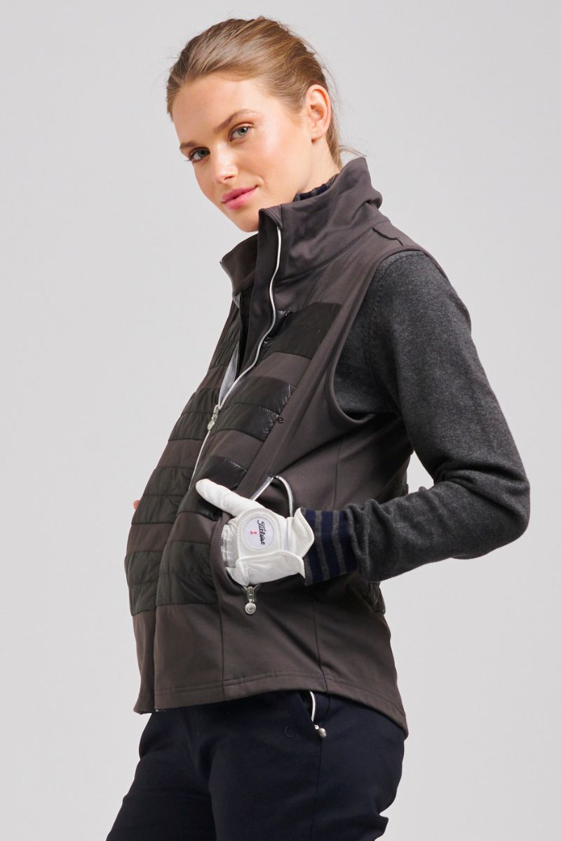 The Bougle Sleeveless Vest - Charcoal