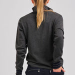 The Sawgrass Cashmere Cotton Sweater - Charcoal / Navy
